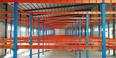 医疗器械行业仓库三层钢结构平台